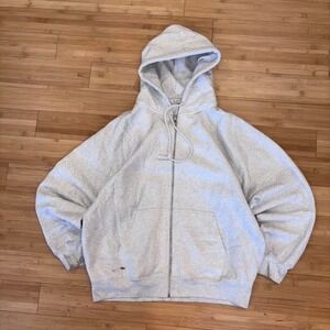 Vintage Heather Gray Boxy Brandy Melville John galt zipup hoodie